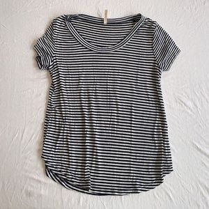 Blue & White Stipped Top